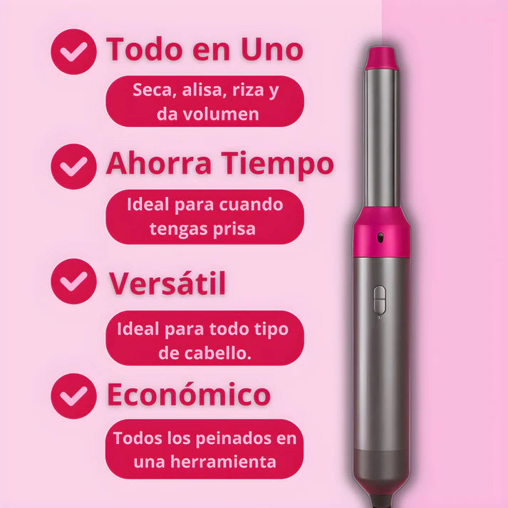 Cepillo secador 5 en 1 alisador de pelo